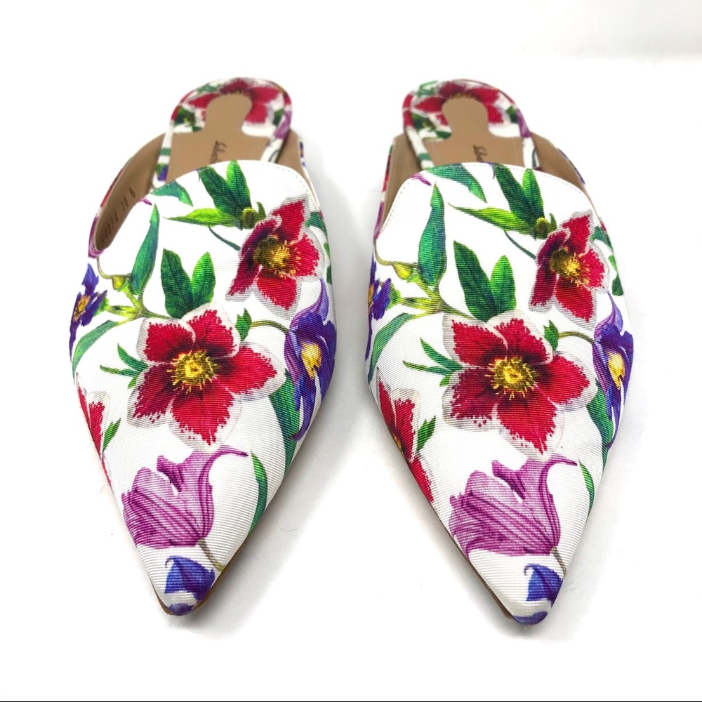 SALVATORE FERRAGAMO floral mules, size 10 - Picture 2 of 14